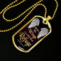 Under His Wings You Will Find Refuge Necklace Stainless Steel or 18k Gold Dog Tag 24" Chain - Express Your Love Gifts
