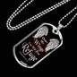 Under His Wings You Will Find Refuge Necklace Stainless Steel or 18k Gold Dog Tag 24" Chain - Express Your Love Gifts