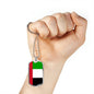 United Arab Emirates Flag Necklace United Arab Emirates Flag Stainless Steel or 18k Gold Dog Tag 24" - Express Your Love Gifts