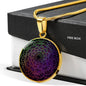 Universe Yoga Vibes Necklace Circle Necklace Stainless Steel or 18k Gold 18-22" - Express Your Love Gifts