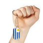 Uruguay Flag Necklace Uruguay Flag Stainless Steel or 18k Gold Dog Tag 24" - Express Your Love Gifts