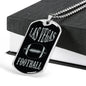 Las Vegas Dog Tag Fan Necklace Dog Tag Stainless Steel or 18k Gold 24" Chain" - Express Your Love Gifts