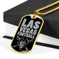 Las Vegas Football Dog Tag Fan Necklace Dog Tag Stainless Steel or 18k Gold 24" Chain" - Express Your Love Gifts