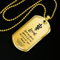 Veterinarians Prayer Vet Necklace Stainless Steel or 18k Gold Dog Tag 24" Chain - Express Your Love Gifts