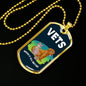 Vets Make It Better Vet Necklace Stainless Steel or 18k Gold Dog Tag W 24" - Express Your Love Gifts