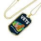 Vets Make It Better Vet Necklace Stainless Steel or 18k Gold Dog Tag W 24" - Express Your Love Gifts