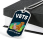 Vets Make It Better Vet Necklace Stainless Steel or 18k Gold Dog Tag W 24" - Express Your Love Gifts