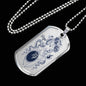Virgo Constellation Horoscope Zodiac Dog Tag Stainless Steel or 18k Gold 24" Chain - Express Your Love Gifts