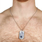 Virgo Constellation Horoscope Zodiac Dog Tag Stainless Steel or 18k Gold 24" Chain - Express Your Love Gifts