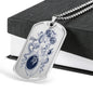 Virgo Constellation Horoscope Zodiac Dog Tag Stainless Steel or 18k Gold 24" Chain - Express Your Love Gifts