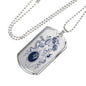 Virgo Constellation Horoscope Zodiac Dog Tag Stainless Steel or 18k Gold 24" Chain - Express Your Love Gifts