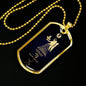 Virgo Constellation Horoscope Zodiac Necklace 18k Gold Stainless Steel Dog Tag 24"-Express Your Love Gifts