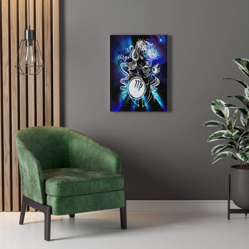 Virgo Zodiac Horoscope Sign Constellation Canvas Print Astrology Home Decor Ready to Hang Artwork - Express Your Love Gifts