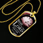 Wait And Rest In God's Presence Bible Verse Gift Psalm Necklace Stainless Steel or 18k Gold Dog Tag 24" Chain-Express Your Love Gifts