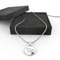 Walk Humbly Bible Verse Micah Circle Necklace Stainless Steel or 18k Gold 18-22"-Express Your Love Gifts