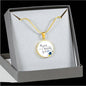 Walk Humbly Bible Verse Micah Circle Necklace Stainless Steel or 18k Gold 18-22"-Express Your Love Gifts