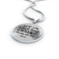 Walk Humbly With God Circle Necklace Stainless Steel or 18k Gold 18-22"-Express Your Love Gifts
