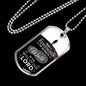 Walk In God's Will Inspirational Stainless Steel or 18k Gold Dog Tag 24" Chain-Express Your Love Gifts