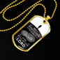 Walk In God's Will Inspirational Stainless Steel or 18k Gold Dog Tag 24" Chain-Express Your Love Gifts