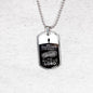Walk In God's Will Inspirational Stainless Steel or 18k Gold Dog Tag 24" Chain-Express Your Love Gifts