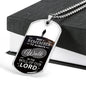 Walk In God's Will Inspirational Stainless Steel or 18k Gold Dog Tag 24" Chain-Express Your Love Gifts