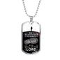 Walk In God's Will Inspirational Stainless Steel or 18k Gold Dog Tag 24" Chain-Express Your Love Gifts