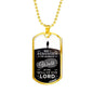 Walk In God's Will Inspirational Stainless Steel or 18k Gold Dog Tag 24" Chain-Express Your Love Gifts