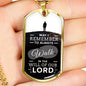 Walk In God's Will Inspirational Stainless Steel or 18k Gold Dog Tag 24" Chain-Express Your Love Gifts