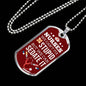 We Can Sedate Rn Necklace Stainless Steel or 18k Gold Dog Tag W 24"-Express Your Love Gifts