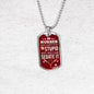We Can Sedate Rn Necklace Stainless Steel or 18k Gold Dog Tag W 24"-Express Your Love Gifts