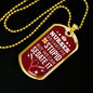 We Can Sedate Rn Necklace Stainless Steel or 18k Gold Dog Tag W 24"-Express Your Love Gifts