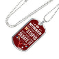 We Can Sedate Rn Necklace Stainless Steel or 18k Gold Dog Tag W 24"-Express Your Love Gifts