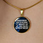 Weakness Doesn’T Live Here Anymorecirclependant Necklace Stainless Steel or 18k Gold 18-22"-Express Your Love Gifts