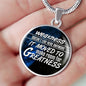 Weakness Doesn’T Live Here Anymorecirclependant Necklace Stainless Steel or 18k Gold 18-22"-Express Your Love Gifts
