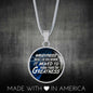 Weakness Doesn’T Live Here Anymorecirclependant Necklace Stainless Steel or 18k Gold 18-22"-Express Your Love Gifts