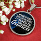 Weakness Doesn’T Live Here Anymorecirclependant Necklace Stainless Steel or 18k Gold 18-22"-Express Your Love Gifts
