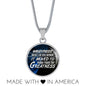 Weakness Doesn’T Live Here Anymorecirclependant Necklace Stainless Steel or 18k Gold 18-22"-Express Your Love Gifts