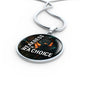 Weakness Is A Choice Circle Necklace Stainless Steel or 18k Gold 18-22"-Express Your Love Gifts