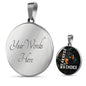 Weakness Is A Choice Circle Necklace Stainless Steel or 18k Gold 18-22"-Express Your Love Gifts