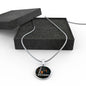 Weakness Is A Choice Circle Necklace Stainless Steel or 18k Gold 18-22"-Express Your Love Gifts
