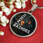 Weakness Is A Choice Circle Necklace Stainless Steel or 18k Gold 18-22"-Express Your Love Gifts