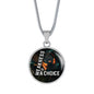 Weakness Is A Choice Circle Necklace Stainless Steel or 18k Gold 18-22"-Express Your Love Gifts