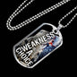 Weakness Is A Choice Necklace Stainless Steel or 18k Gold Dog Tag 24" Chain-Express Your Love Gifts