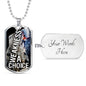 Weakness Is A Choice Necklace Stainless Steel or 18k Gold Dog Tag 24" Chain-Express Your Love Gifts