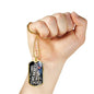 Weakness Is A Choice Necklace Stainless Steel or 18k Gold Dog Tag 24" Chain-Express Your Love Gifts