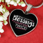 When I Count My Blessings Heart Pendant Necklace-Express Your Love Gifts