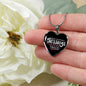 When I Count My Blessings Heart Pendant Necklace-Express Your Love Gifts
