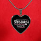 When I Count My Blessings Heart Pendant Necklace-Express Your Love Gifts
