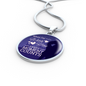When I'm With You Circle Necklace Stainless Steel or 18k Gold 18-22"-Express Your Love Gifts