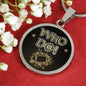 Who D@!? New orleans Fan Circle Necklace Stainless Steel or 18k Gold 18-22"-Express Your Love Gifts